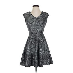 Women's Bar III Black & Silver Shimmer Mini Dress SP